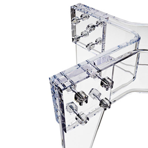 Clear Acrylic Eduardo Table Closeup