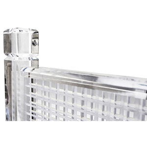 Clear Acrylic Headboard - Closeup
