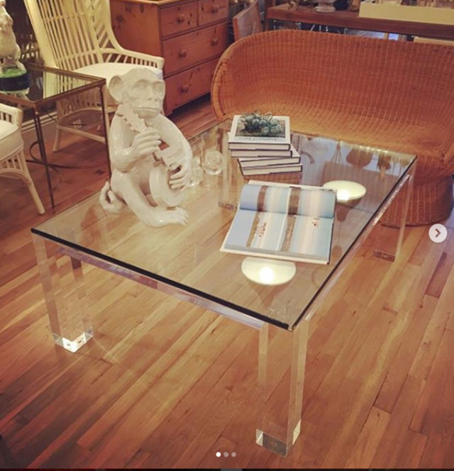 Acrylic Square Coffee Table
