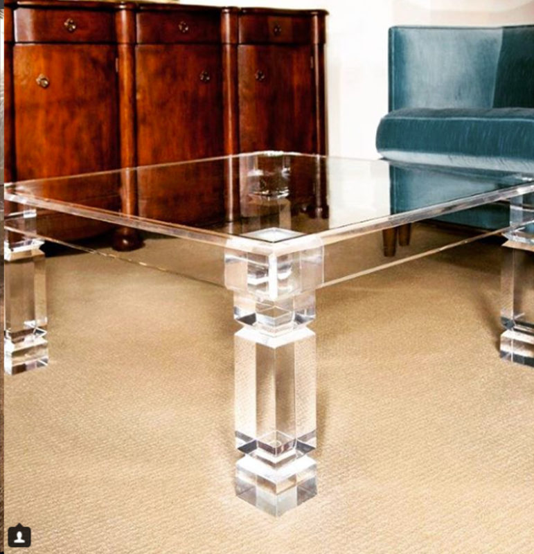 Adrienne Lucite Coffee Table