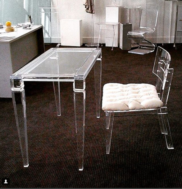 Clear Acrylic Desk Table