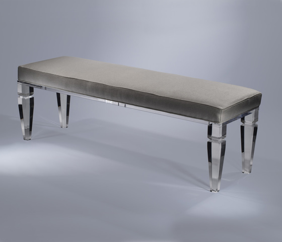 Buy Plexi-Craft King George Bench in NYC | Clear Acrylic Bedroom Bench