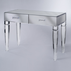 Buy King George Vanity Table with Drawers | Clear Acrylic Vanity Table