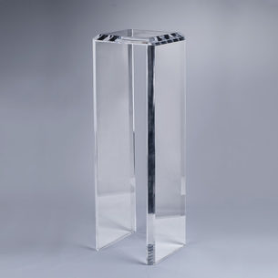 Buy Plexi-Craft Venus Pedestal for Display | Clear Acrylic Pedestal Stand