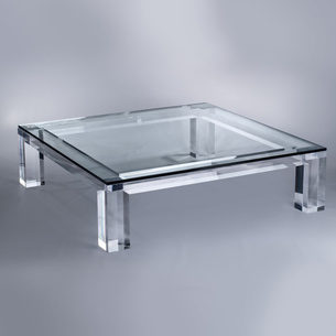 David’s Folly Acrylic Square Coffee Table | Plexi-Craft Signature Collection