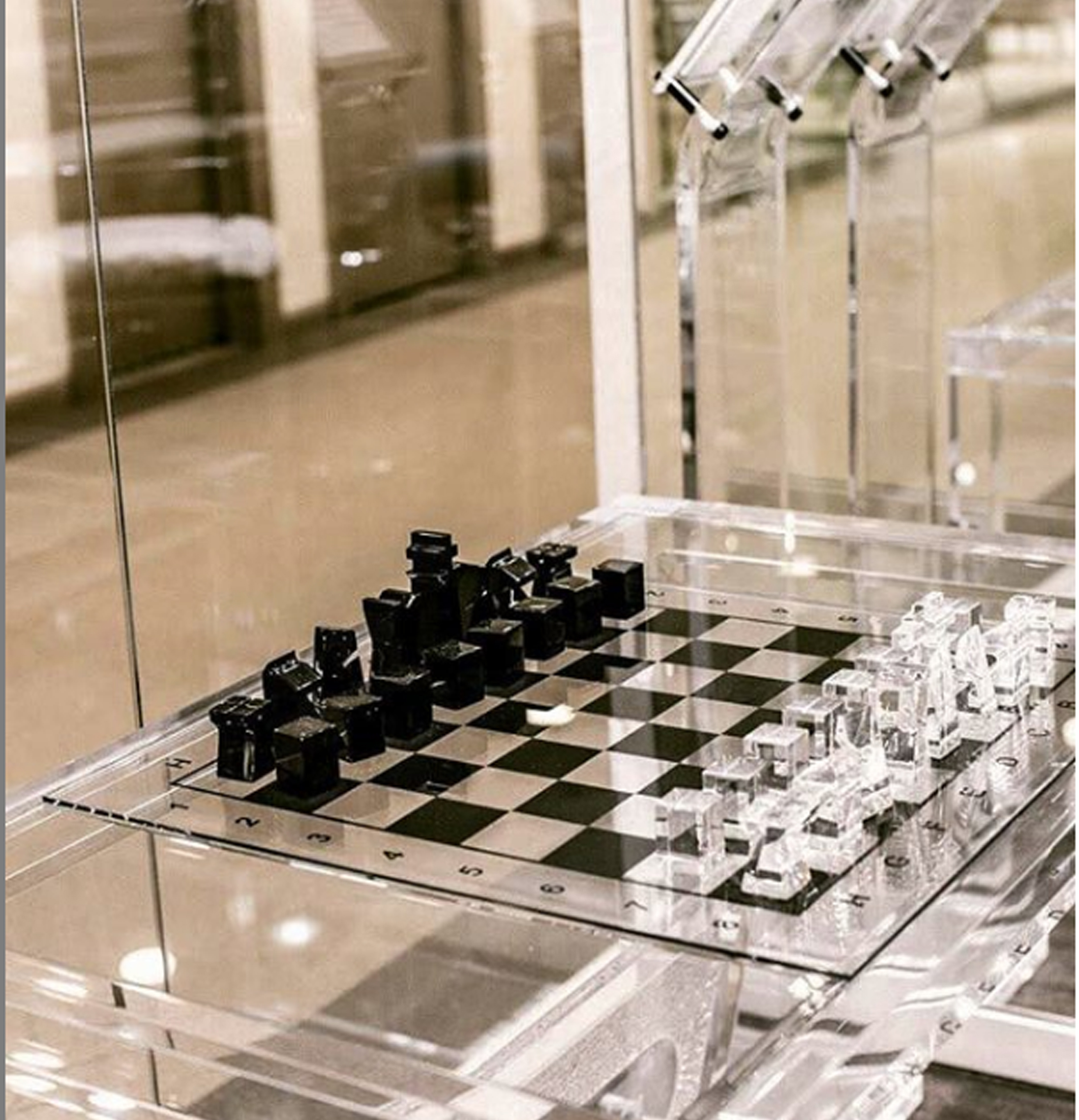 Custom Chess Set and Game Table