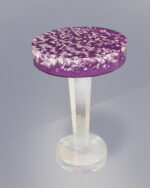 The Round Bubble Top Side Table