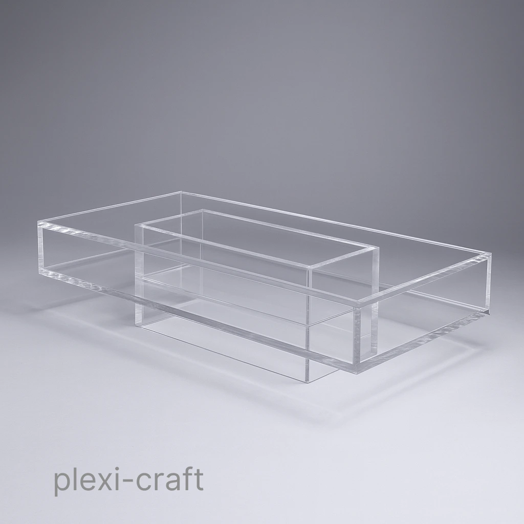 Drop-In acrylic table by Plexi-Craft — part of the Plexi-Craft range at ID Collection Houston and Dallas